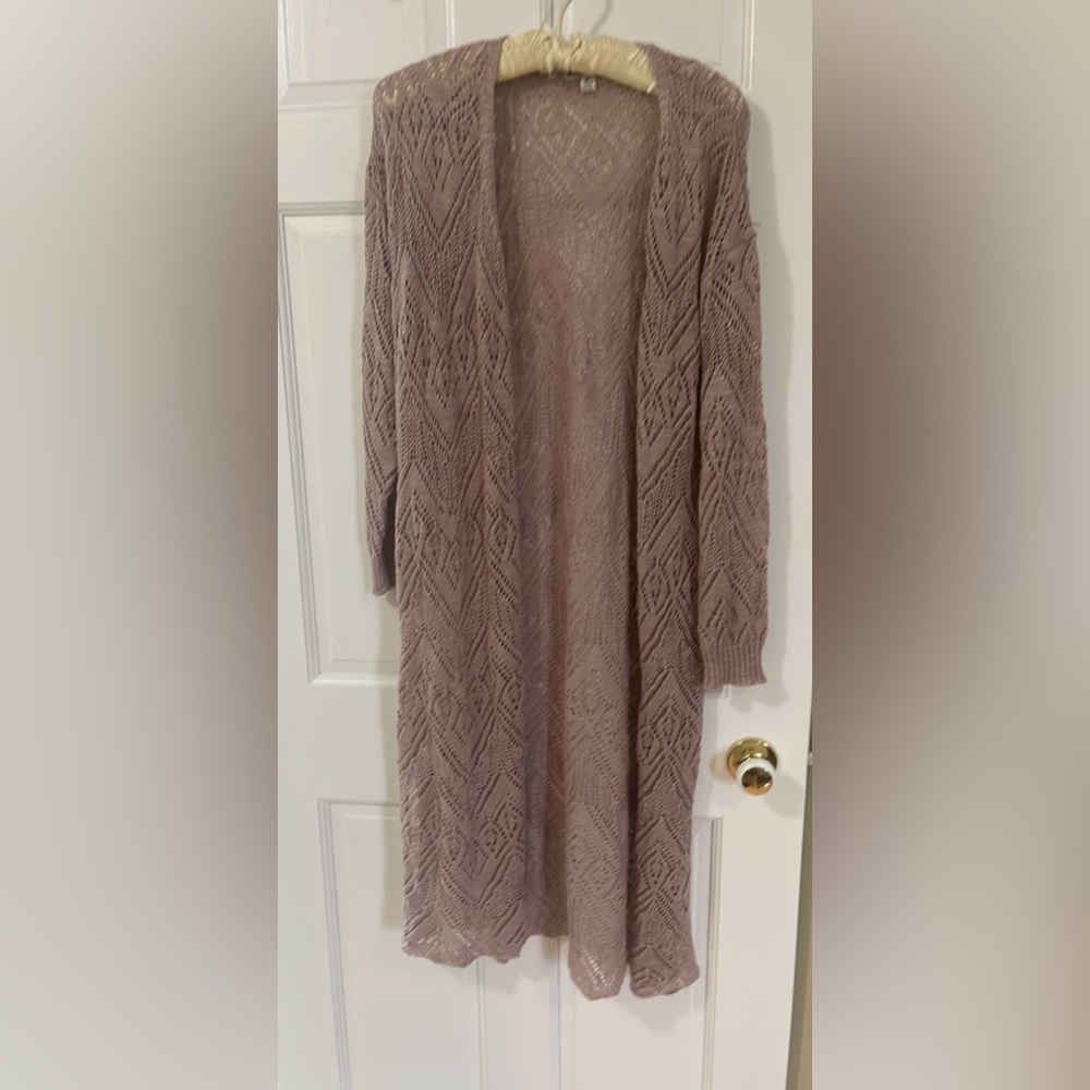 Moral Fiber crochet style sweater
